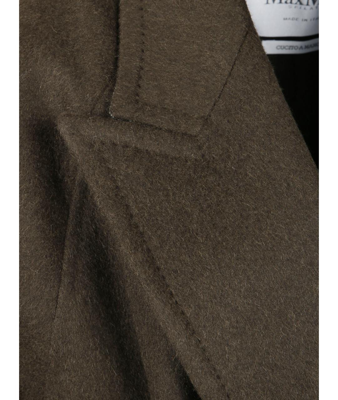 MAX MARA Зеленое пальто, фото 2