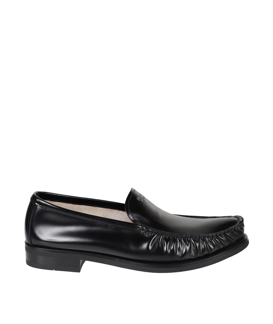 PRADA Черные кожаные лоферы, фото 1