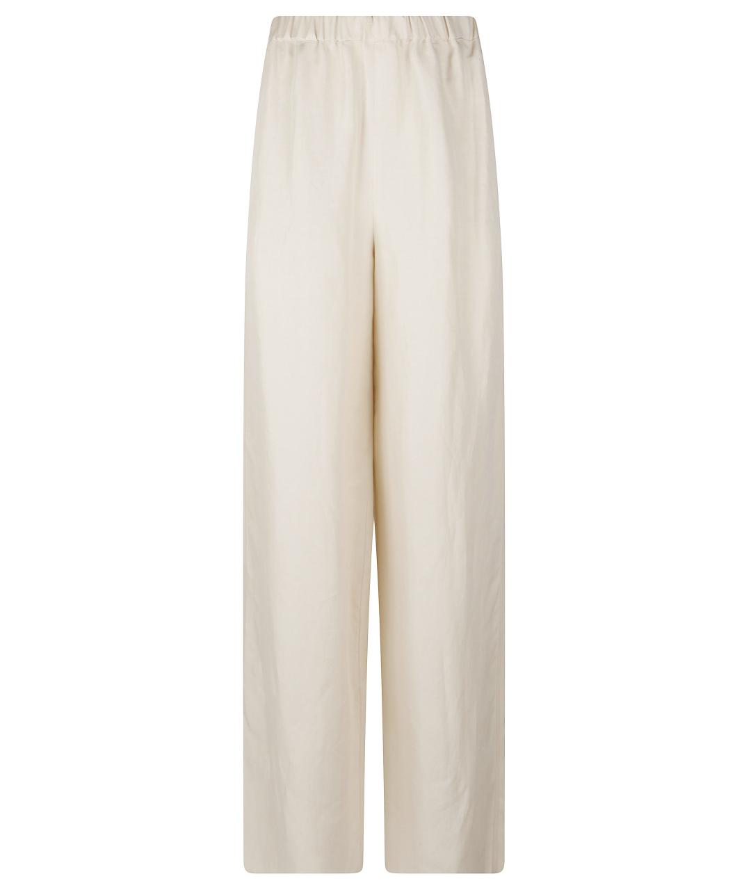 MAX MARA Бежевые прямые брюки, фото 1