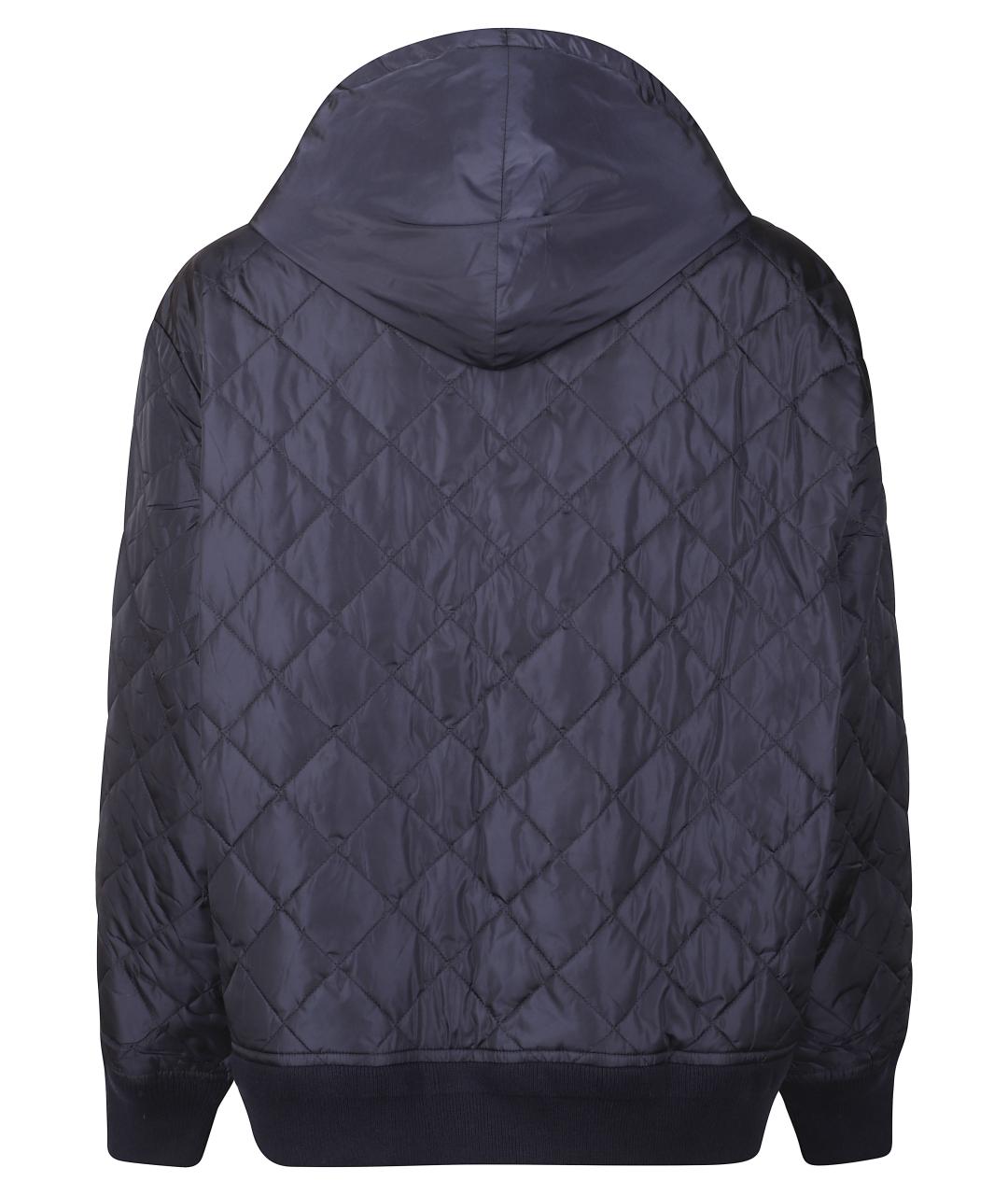PRADA Темно-синяя полиамидовая куртка, фото 3