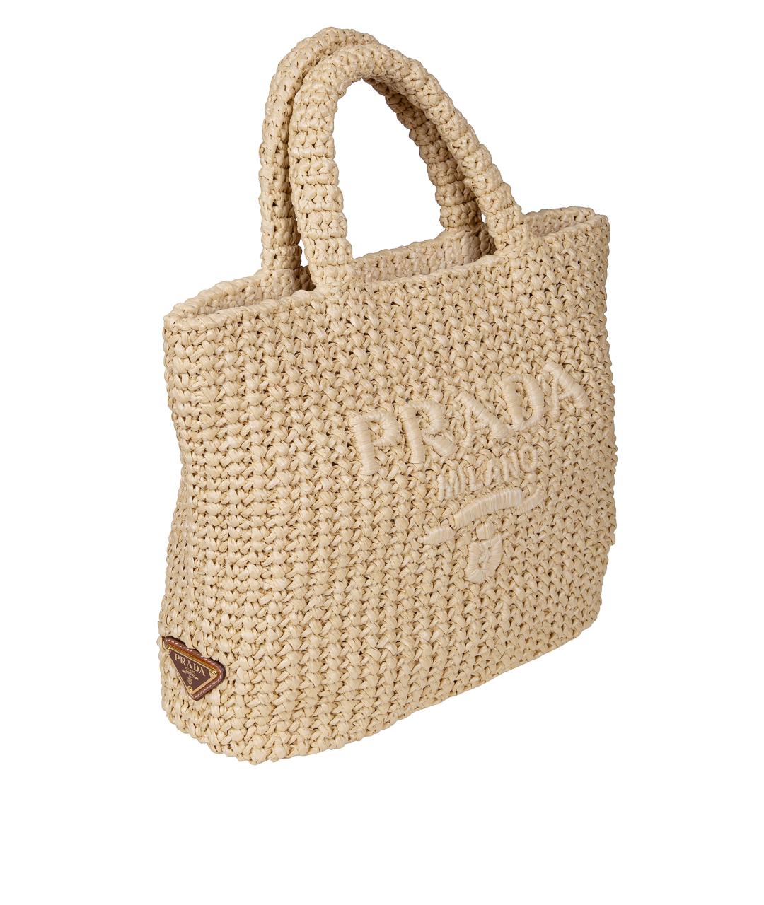 PRADA Бежевая сумка тоут, фото 3