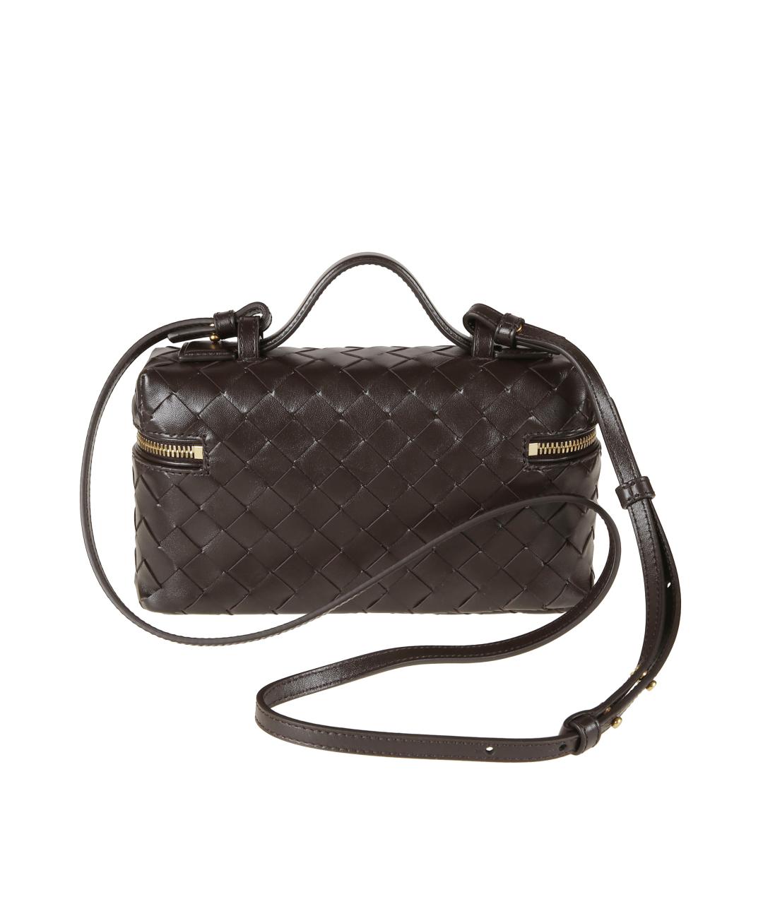 BOTTEGA VENETA Коричневая кожаная сумка через плечо, фото 2