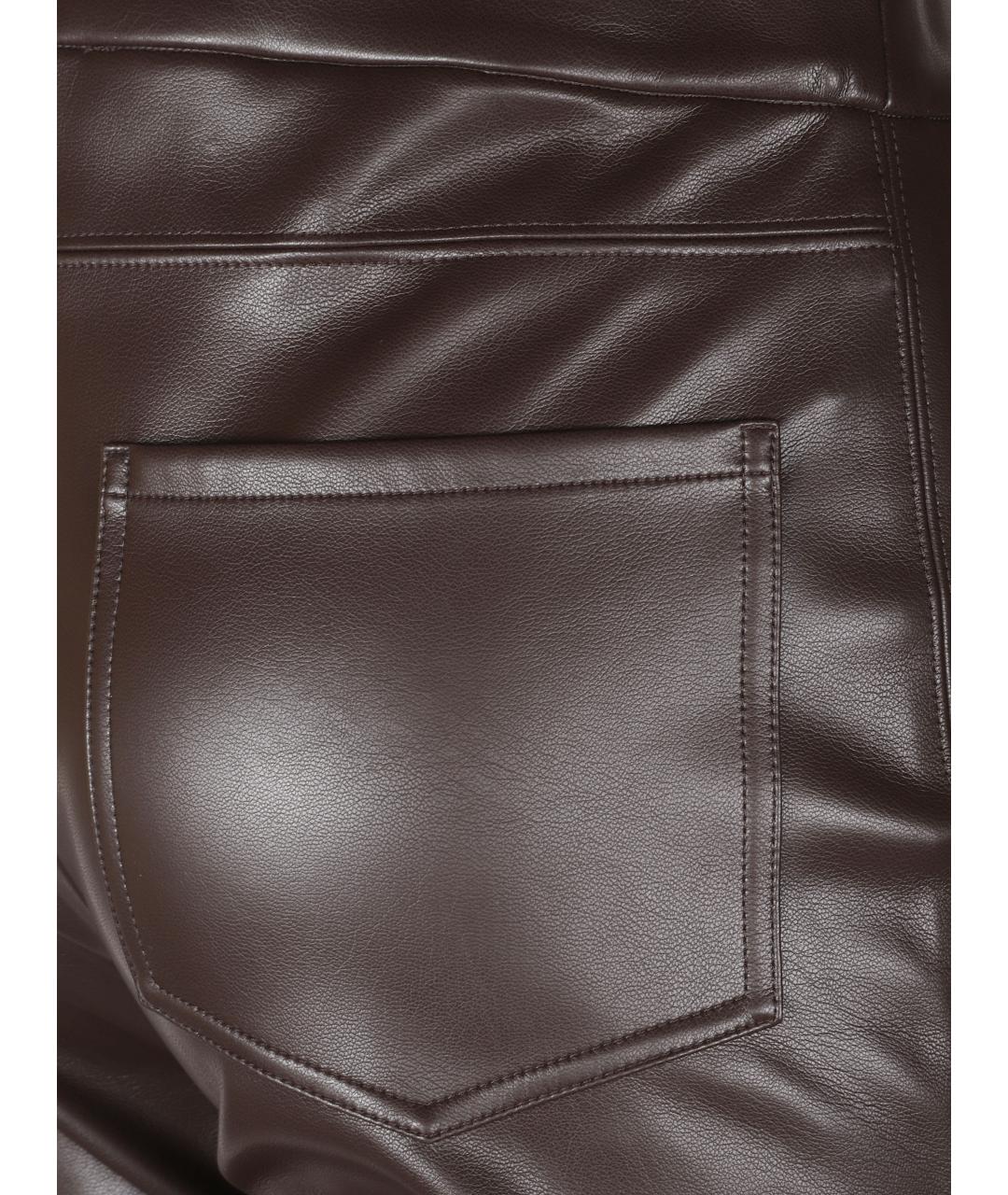 MAX MARA Коричневые прямые брюки, фото 2