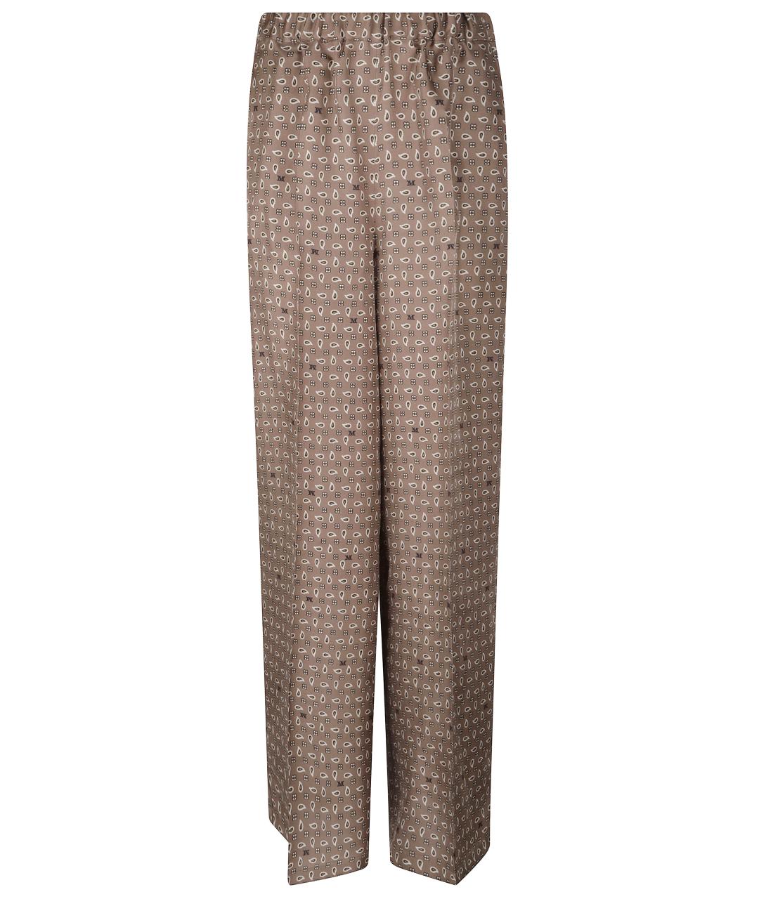 MAX MARA Бежевые прямые брюки, фото 1