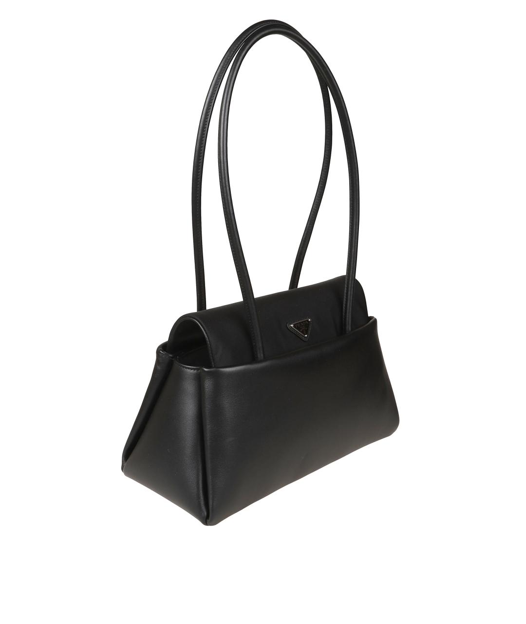 PRADA Черная кожаная сумка тоут, фото 3