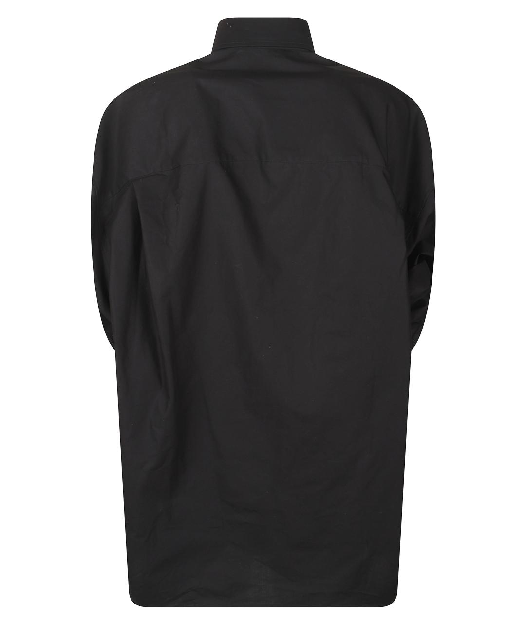 BALENCIAGA Черная хлопковая рубашка, фото 3