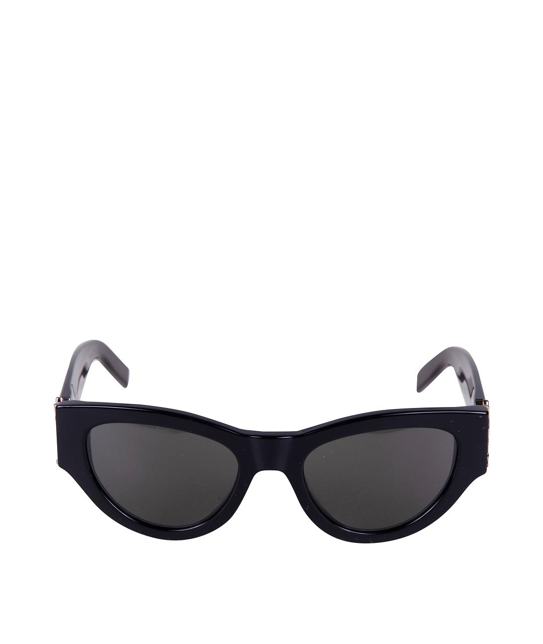 SAINT LAURENT Черные пластиковые солнцезащитные очки, фото 2