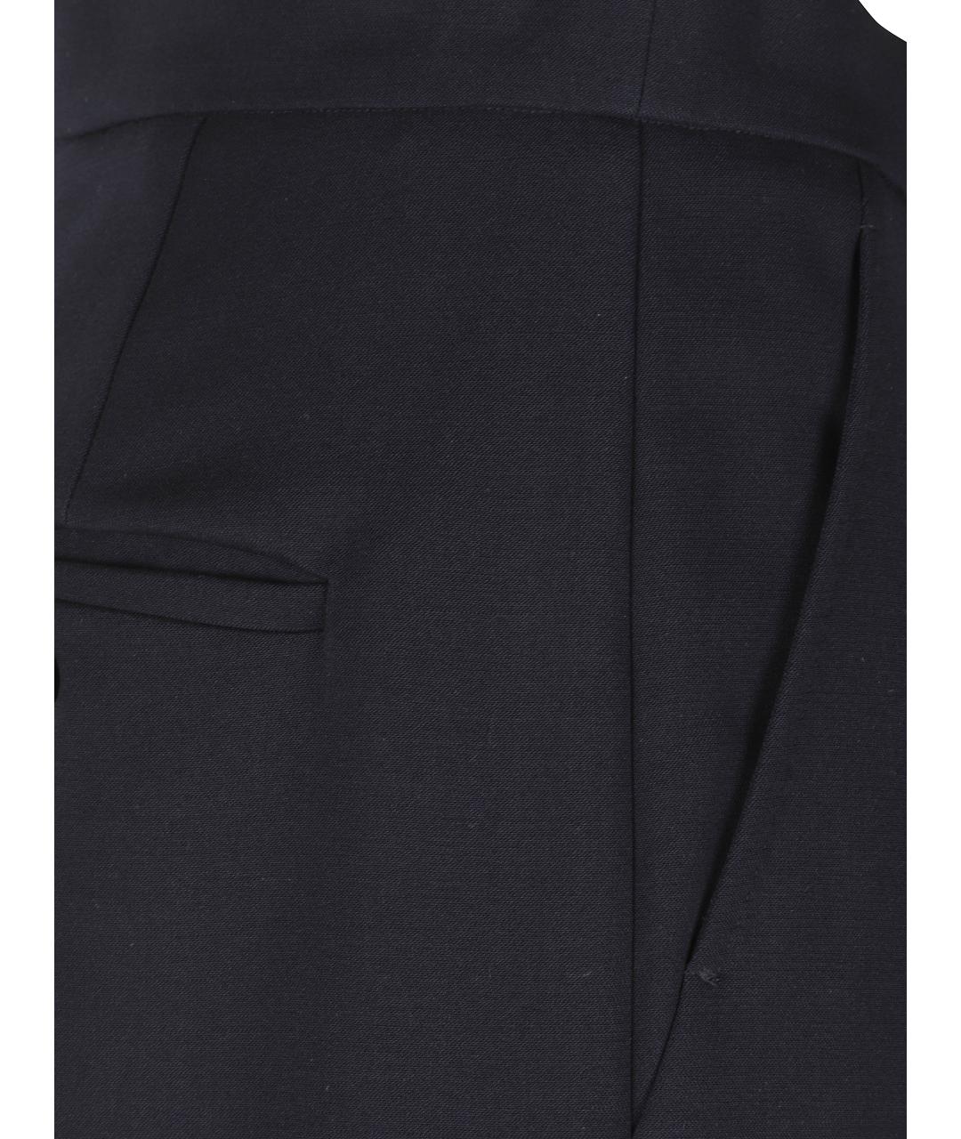 MAX MARA Темно-синие прямые брюки, фото 2