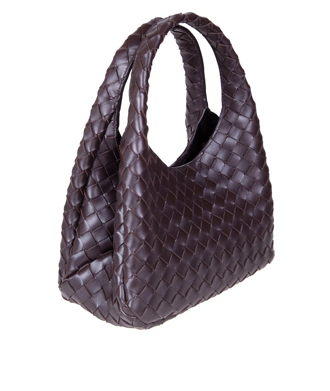 BOTTEGA VENETA Коричневая кожаная сумка через плечо, фото 2