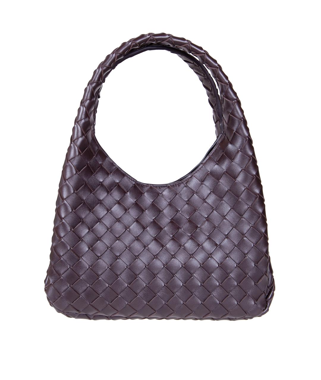 BOTTEGA VENETA Коричневая кожаная сумка через плечо, фото 1