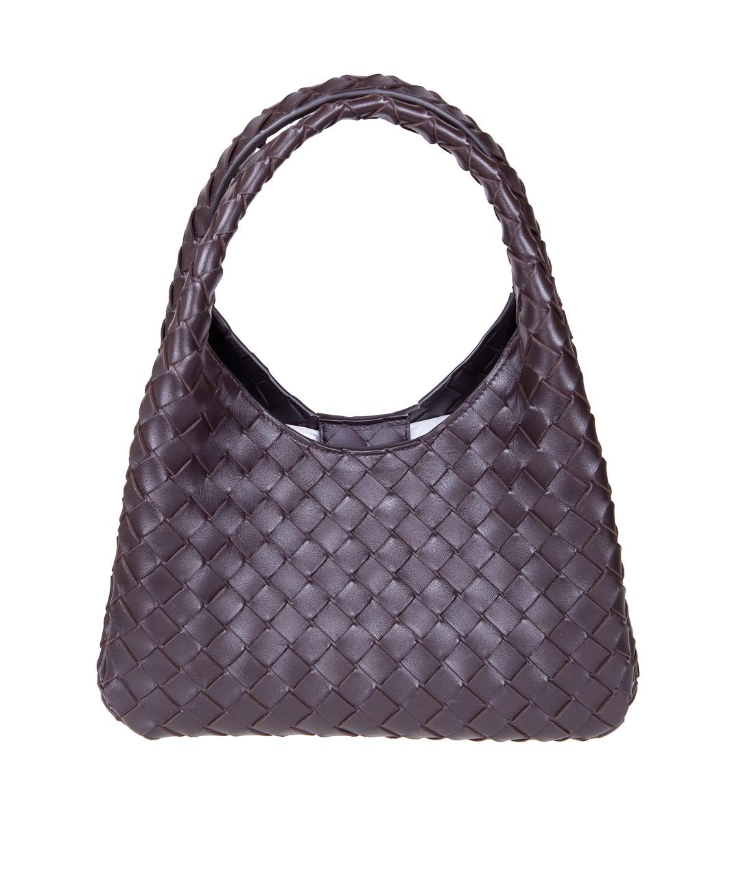 BOTTEGA VENETA Коричневая кожаная сумка через плечо, фото 3