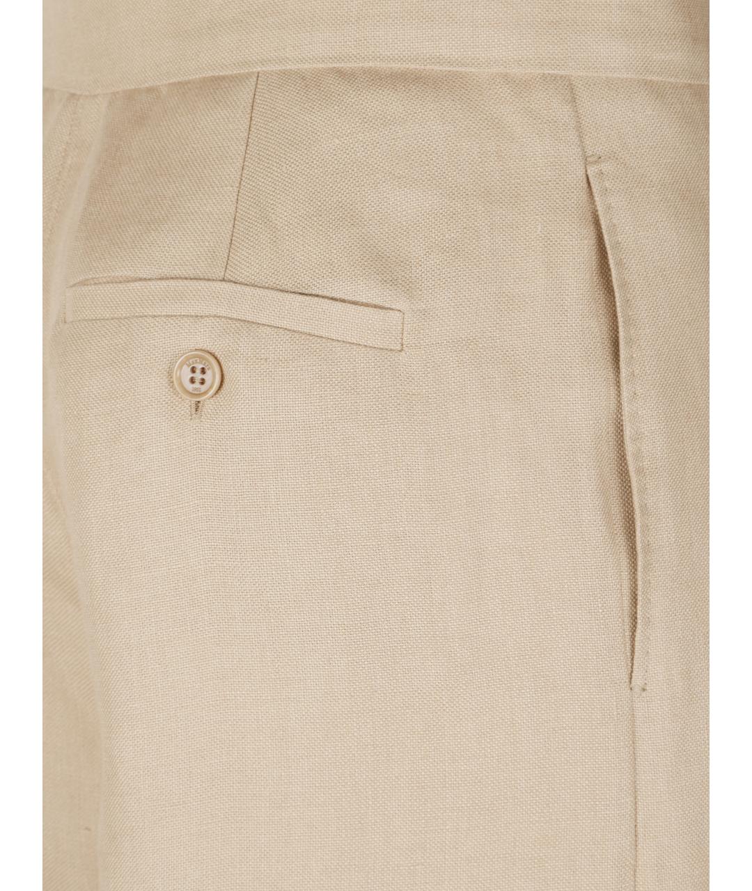 MAX MARA Бежевые прямые брюки, фото 2