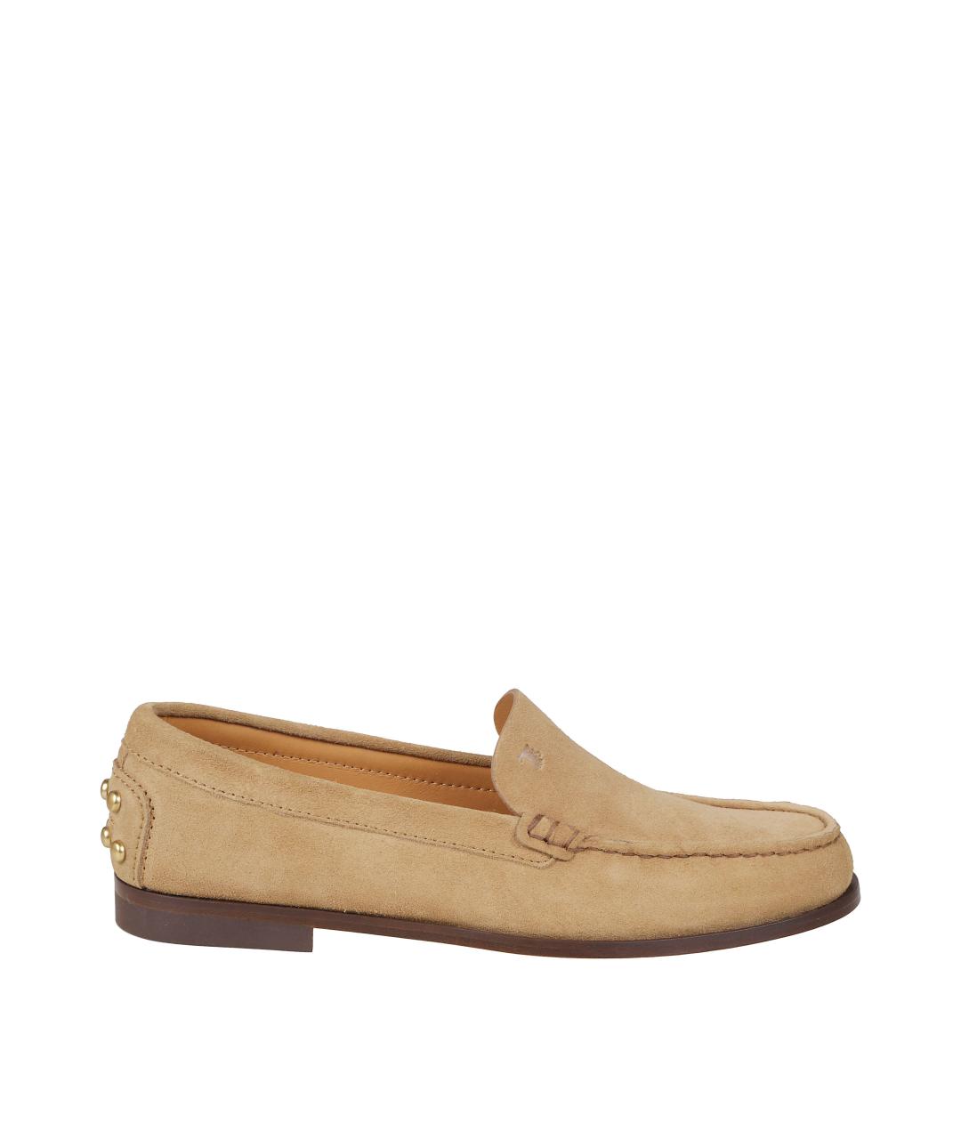 TOD'S Бежевые лоферы, фото 1