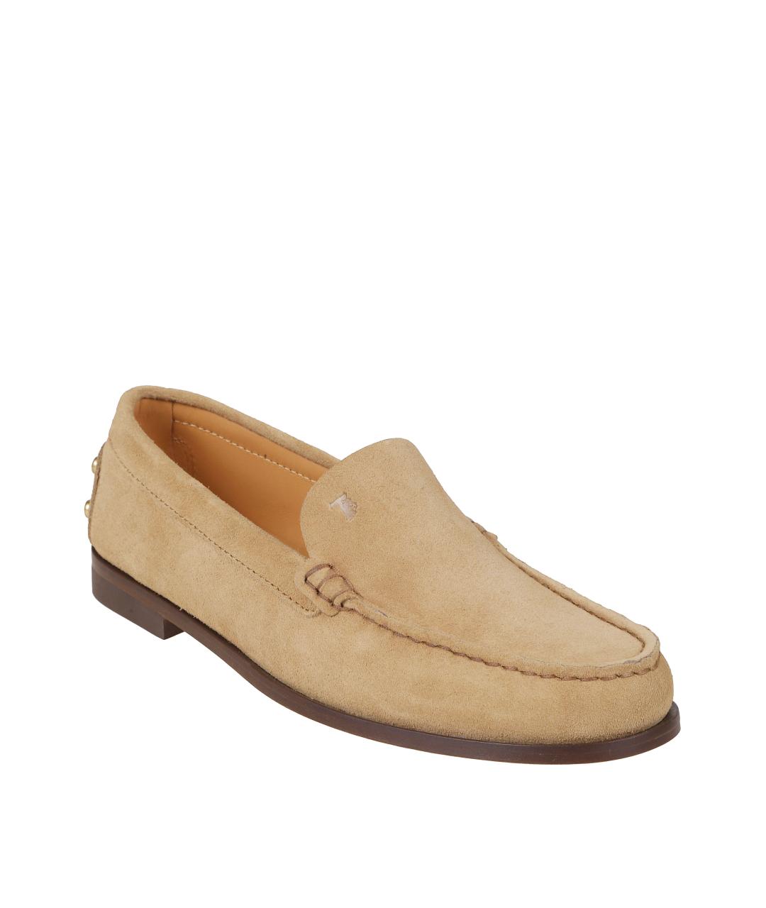 TOD'S Бежевые лоферы, фото 2