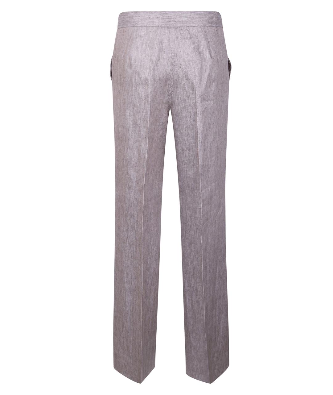 MAX MARA Серые прямые брюки, фото 2