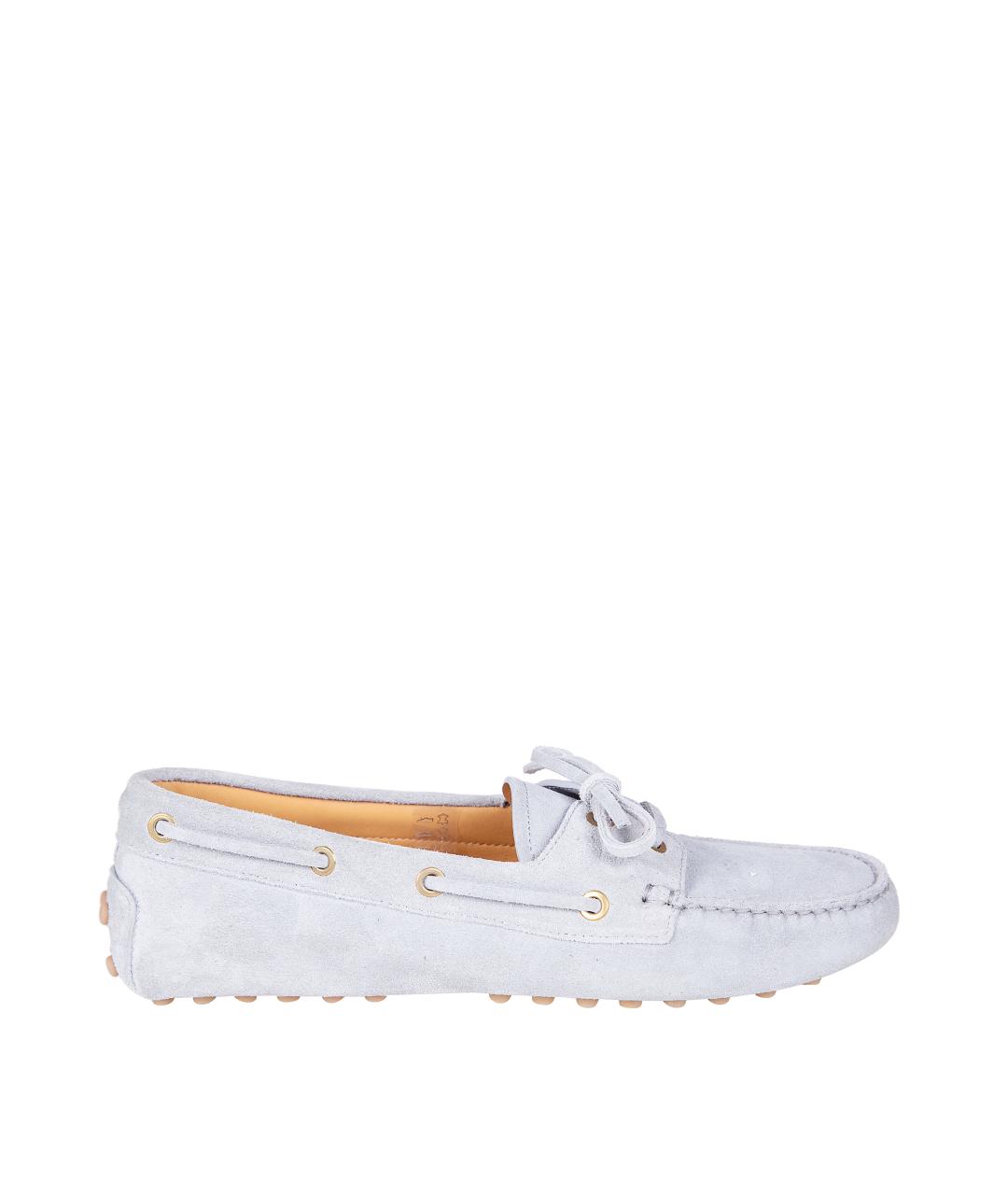 TOD'S Серые лоферы, фото 1