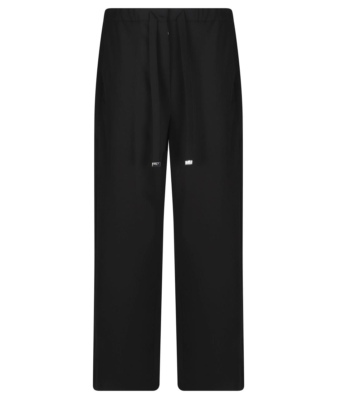 MAX MARA Черные прямые брюки, фото 1