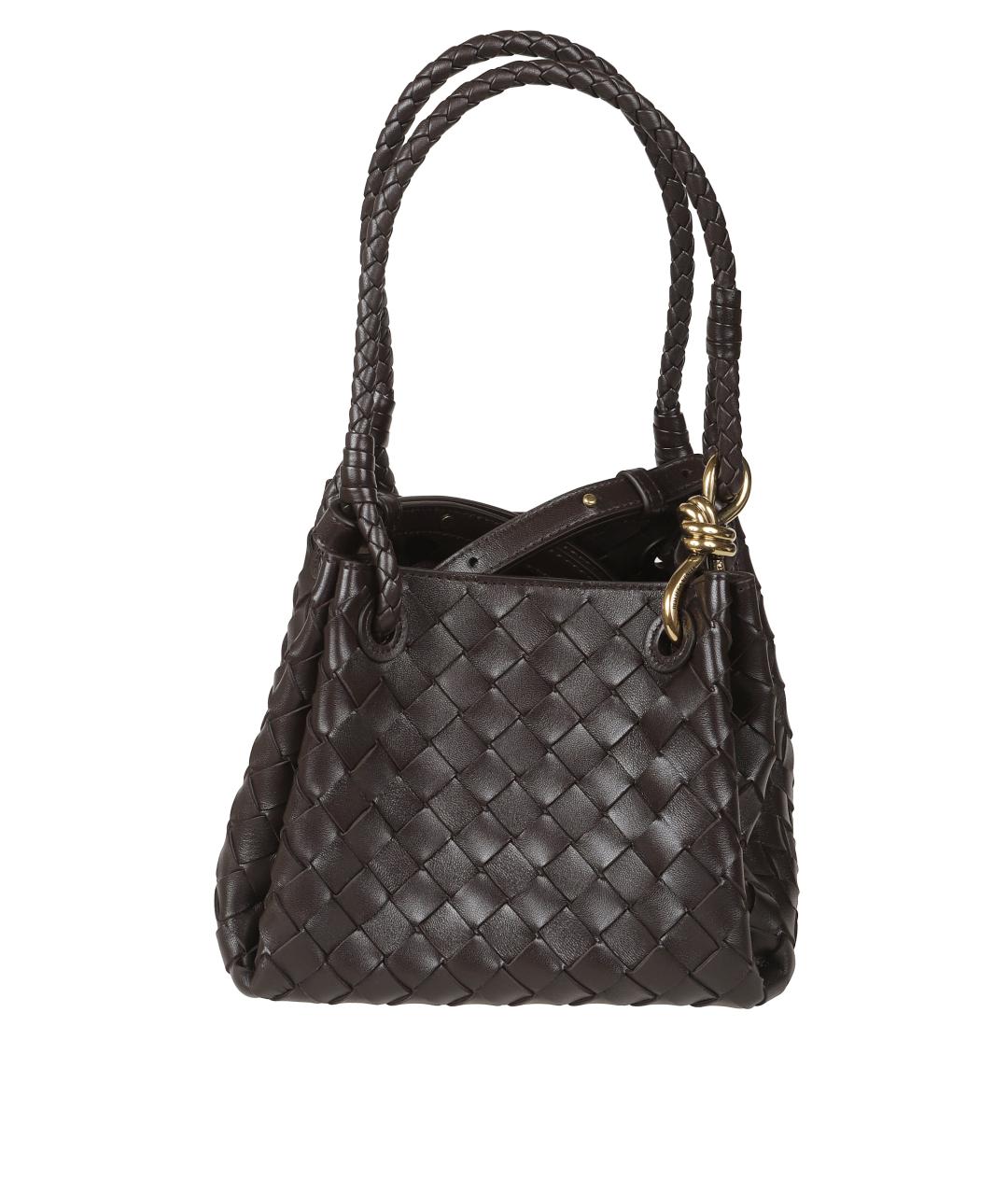 BOTTEGA VENETA Коричневая кожаная сумка тоут, фото 1