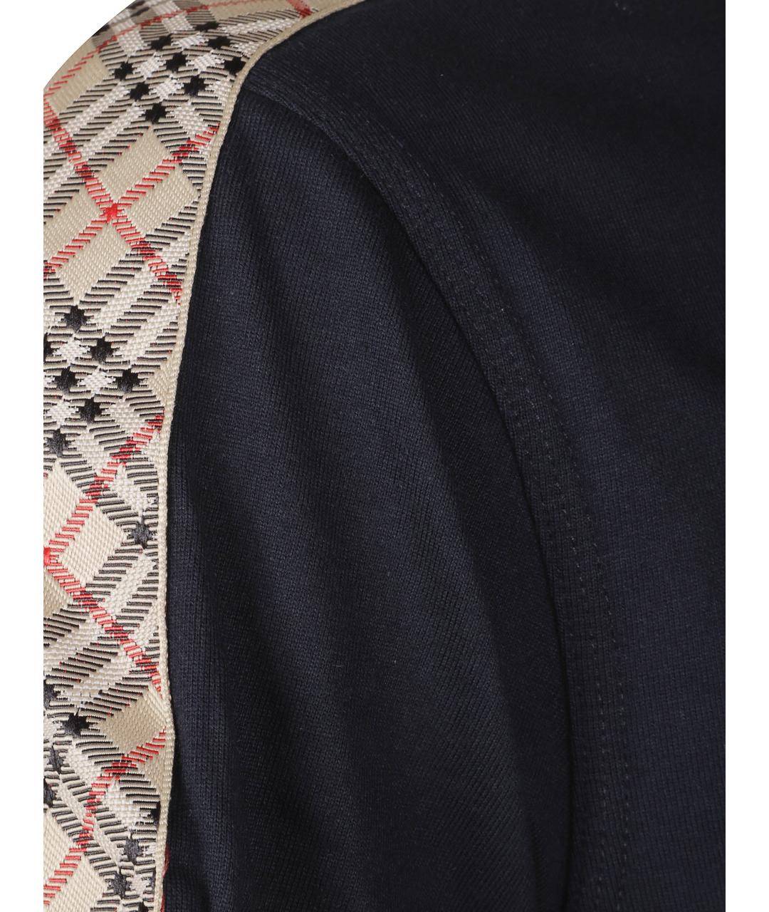 BURBERRY Синяя хлопковая футболка, фото 2
