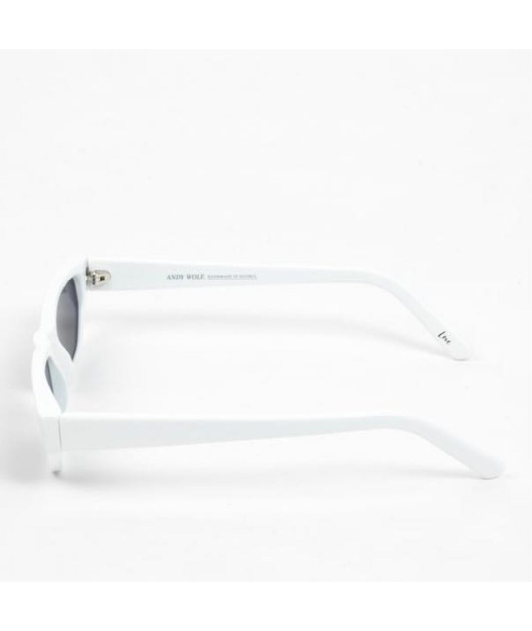 ANDY WOLF EYEWEAR Белые пластиковые солнцезащитные очки, фото 5