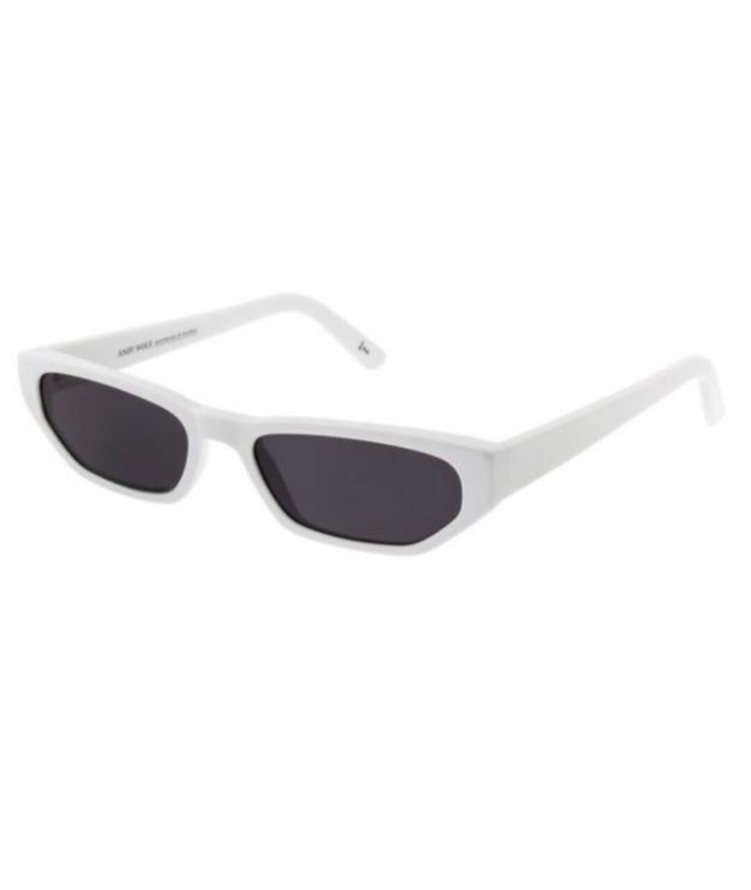 ANDY WOLF EYEWEAR Белые пластиковые солнцезащитные очки, фото 2