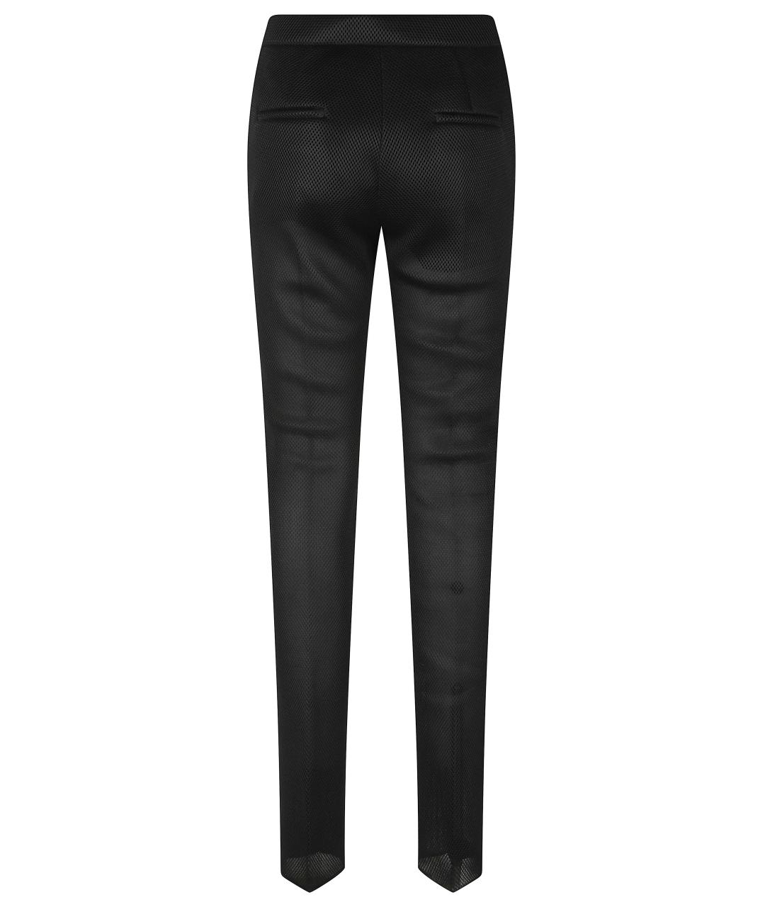 MAX MARA Черные шерстяные прямые брюки, фото 3