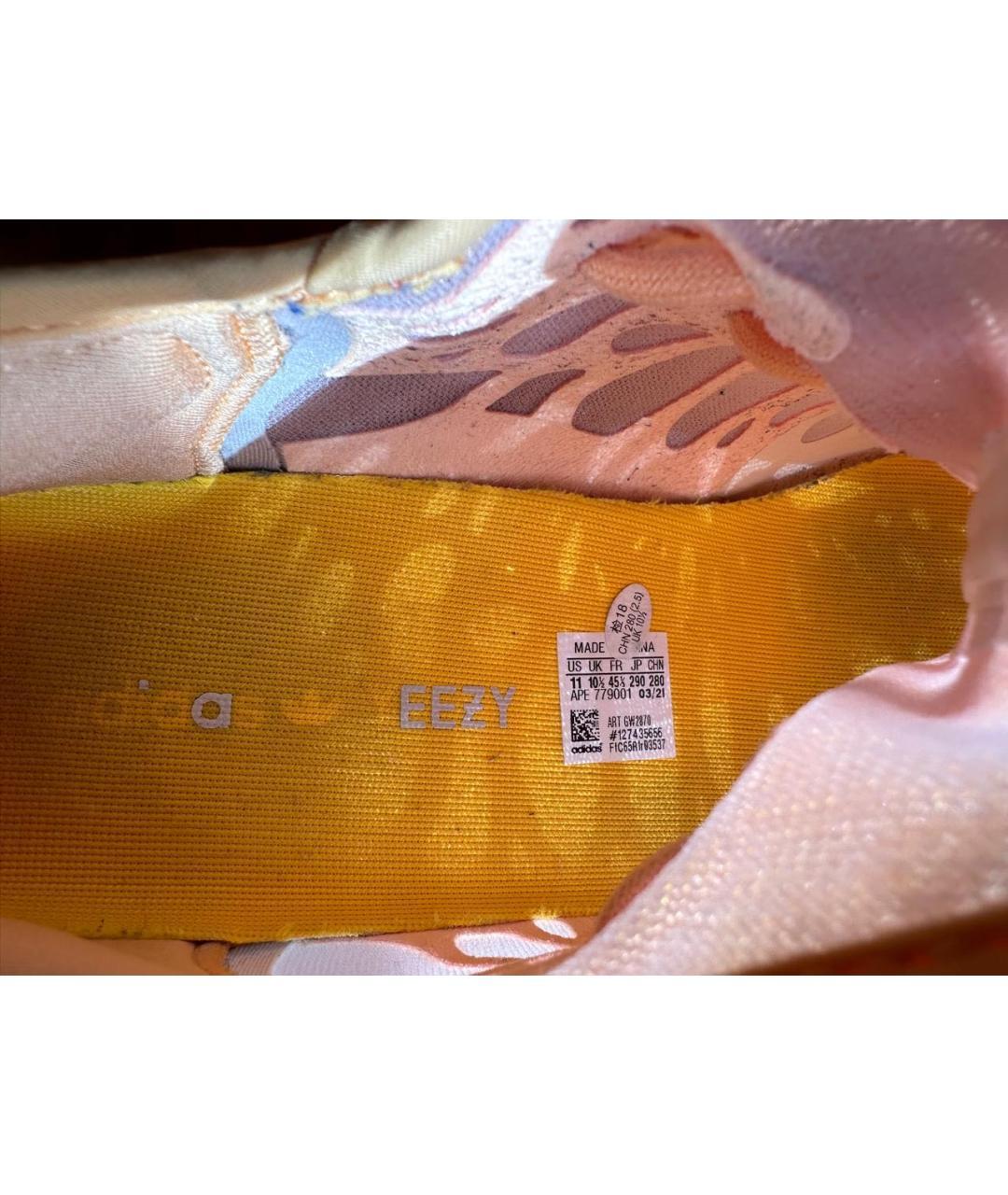ADIDAS YEEZY Оранжевые низкие кроссовки / кеды, фото 5