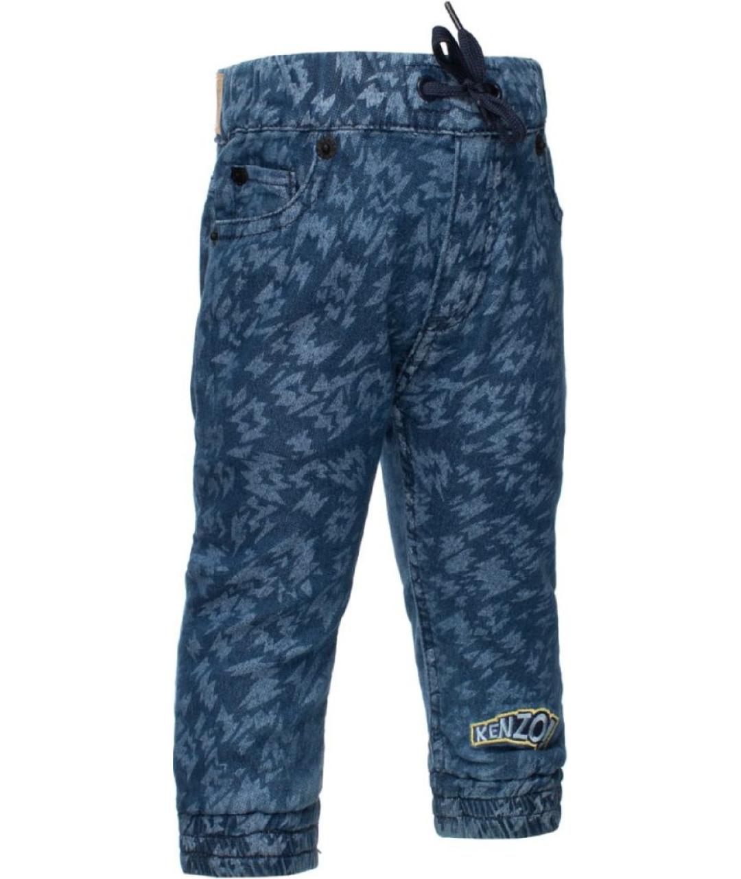 KENZO Синие хлопковые детские джинсы, фото 2