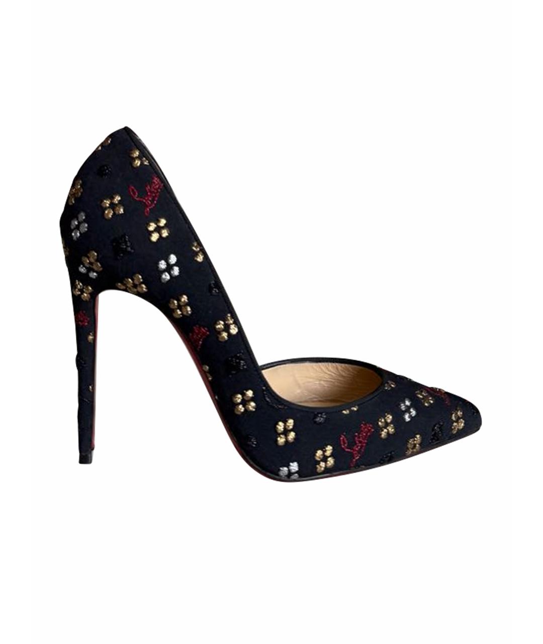 CHRISTIAN LOUBOUTIN Мульти текстильные туфли, фото 1