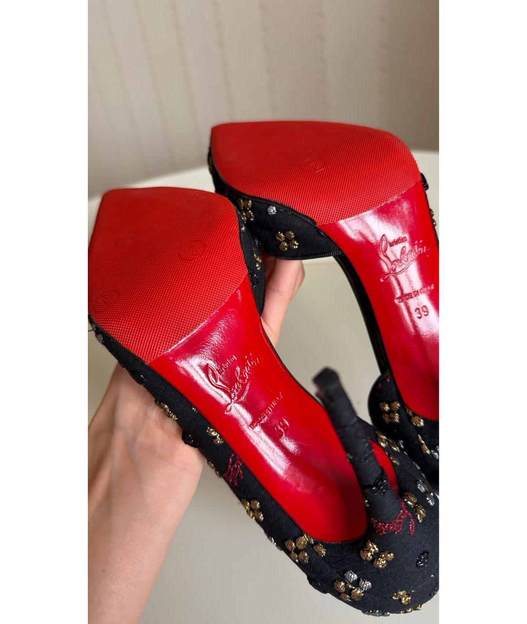 CHRISTIAN LOUBOUTIN Мульти текстильные туфли, фото 5
