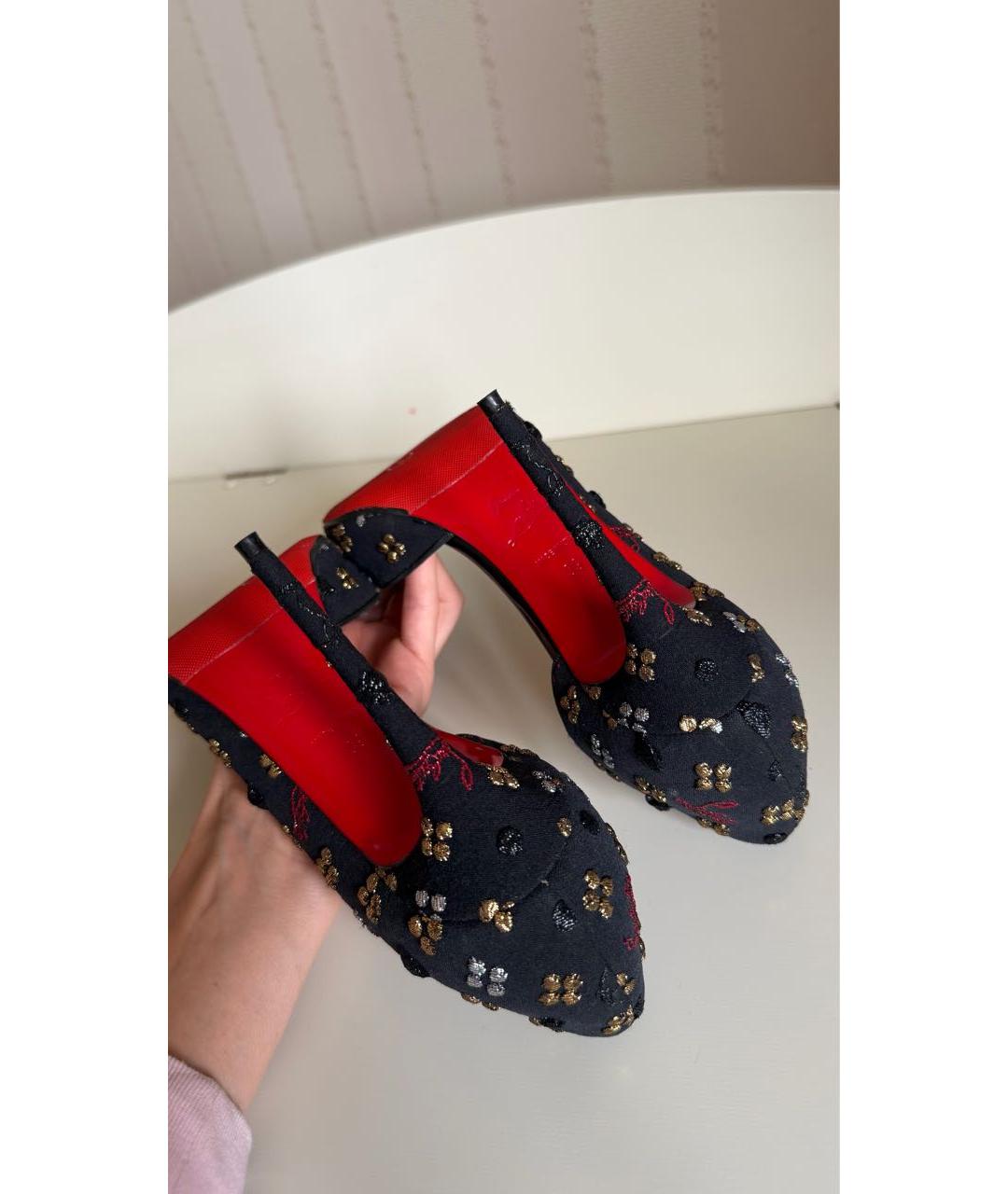 CHRISTIAN LOUBOUTIN Мульти текстильные туфли, фото 4