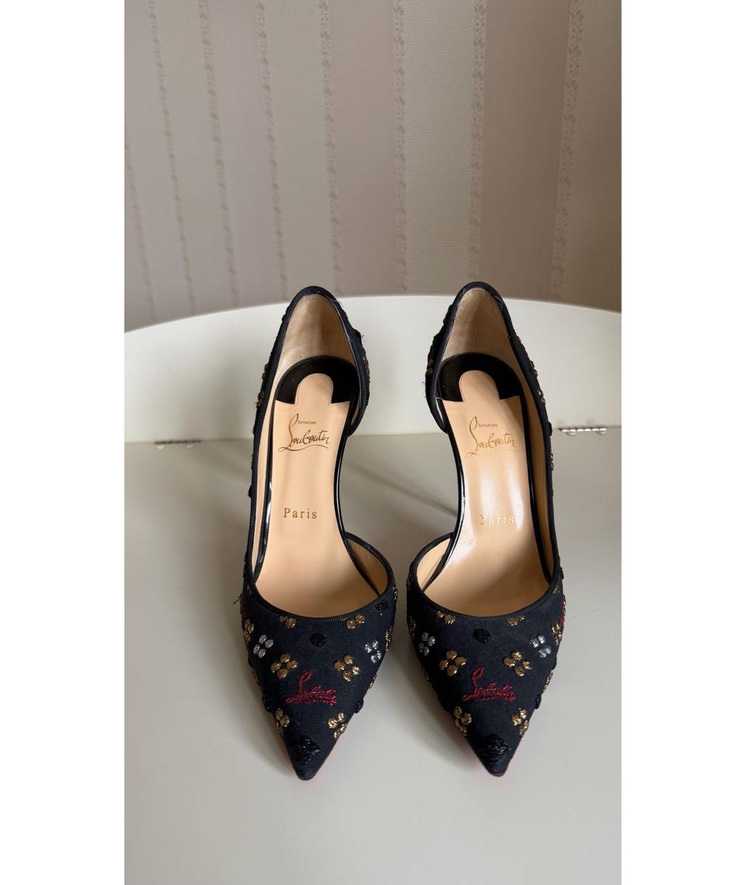 CHRISTIAN LOUBOUTIN Мульти текстильные туфли, фото 2