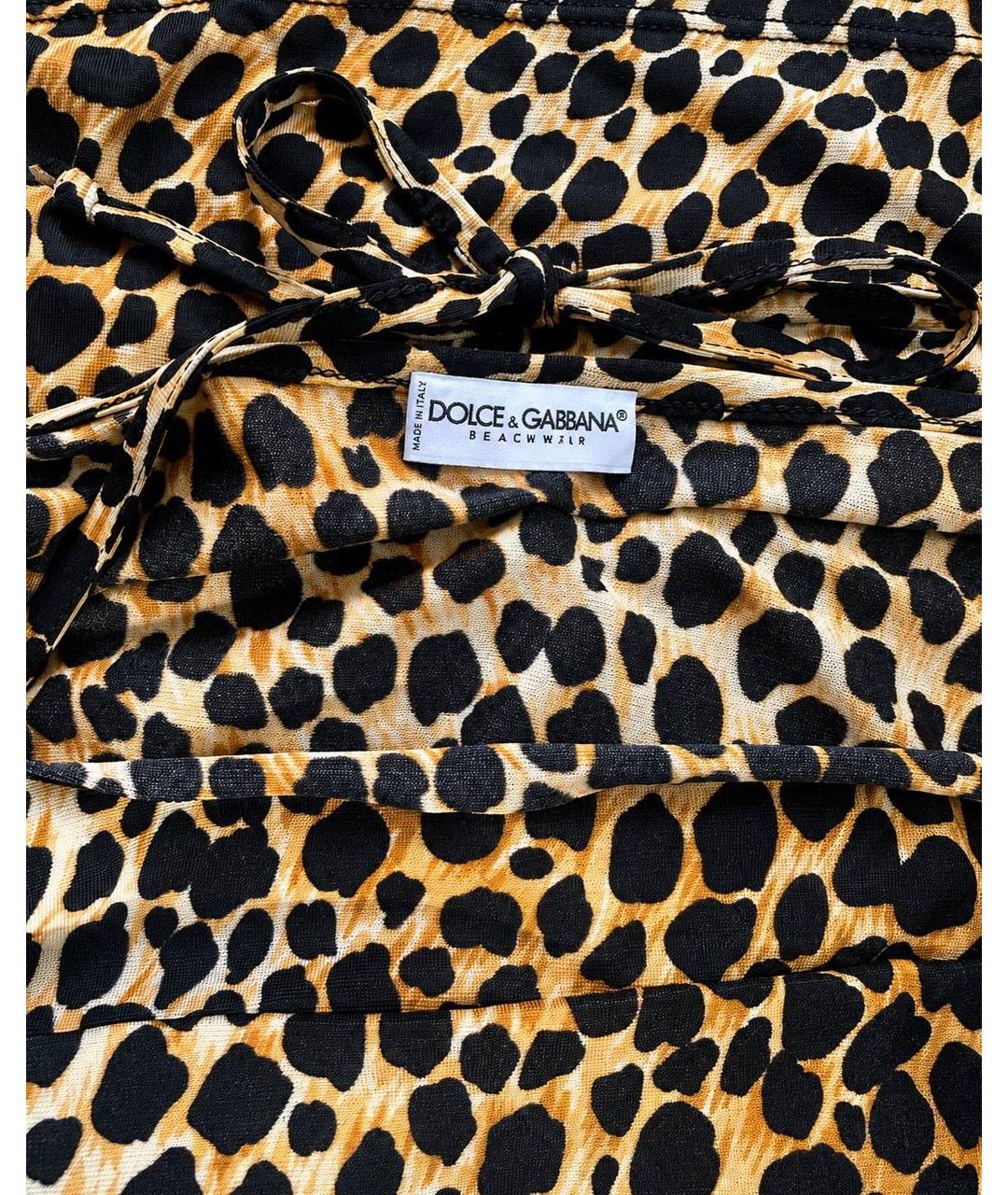 DOLCE&GABBANA Мульти полиэстеровая майка, фото 6