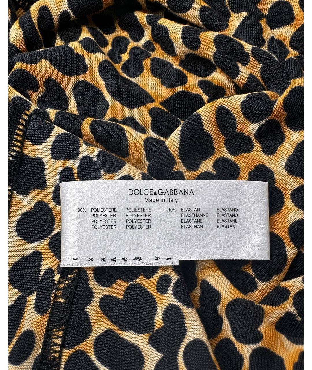 DOLCE&GABBANA Мульти полиэстеровая майка, фото 8