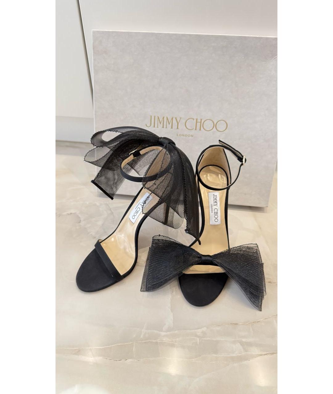 JIMMY CHOO Черные босоножки, фото 7
