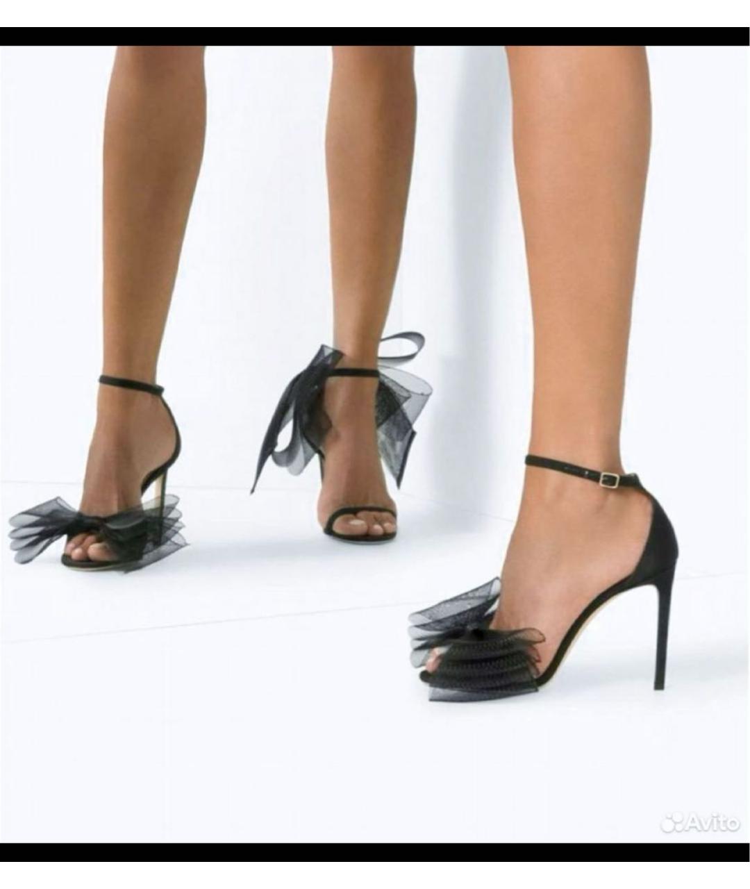 JIMMY CHOO Черные босоножки, фото 5