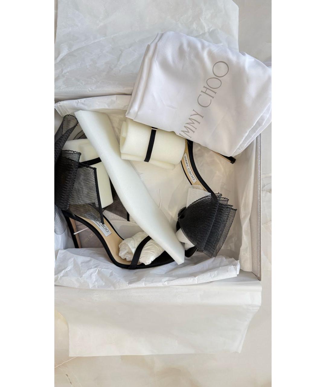 JIMMY CHOO Черные босоножки, фото 6