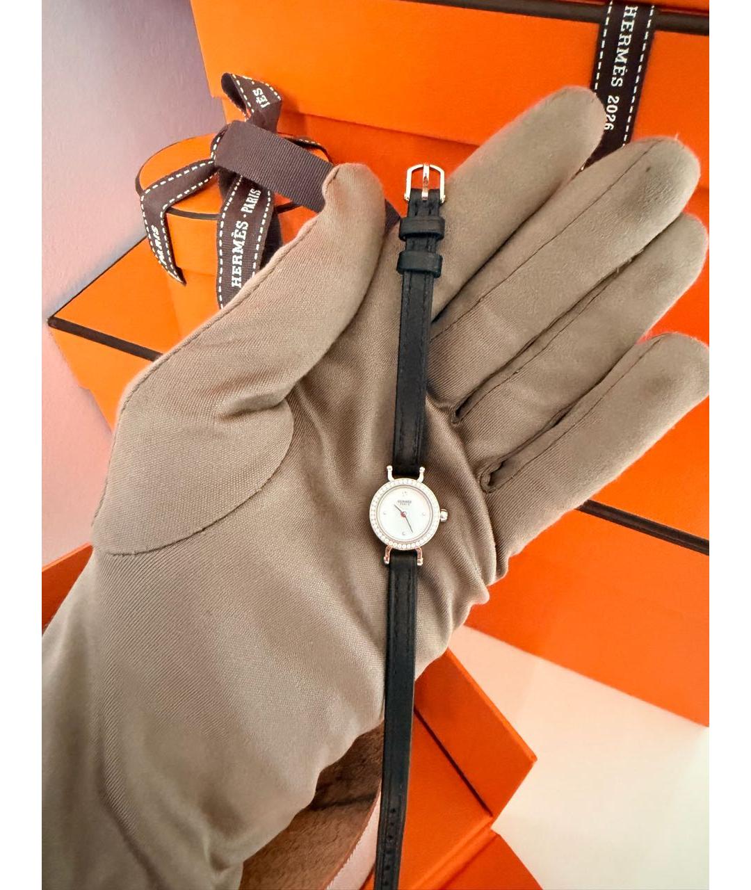 HERMES Белые часы из белого золота, фото 3