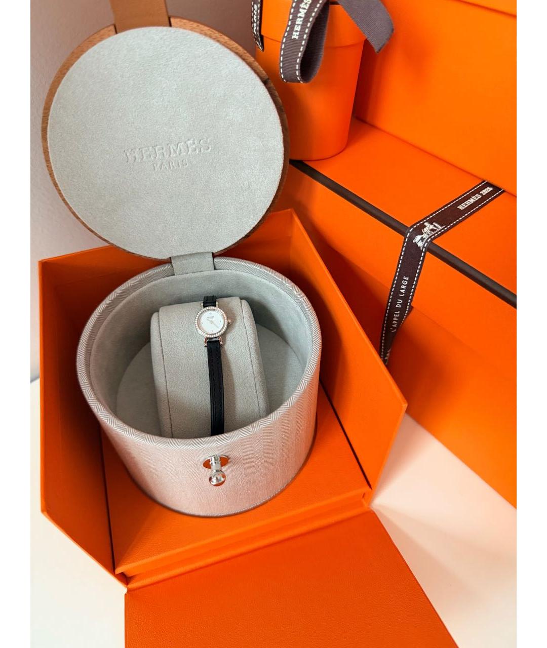 HERMES Белые часы из белого золота, фото 4