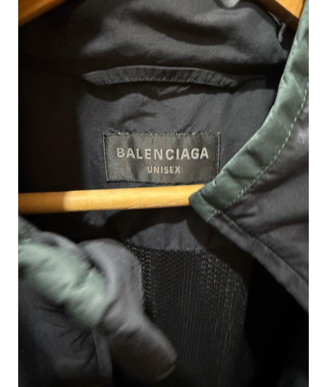 BALENCIAGA Черная атласная куртка, фото 2