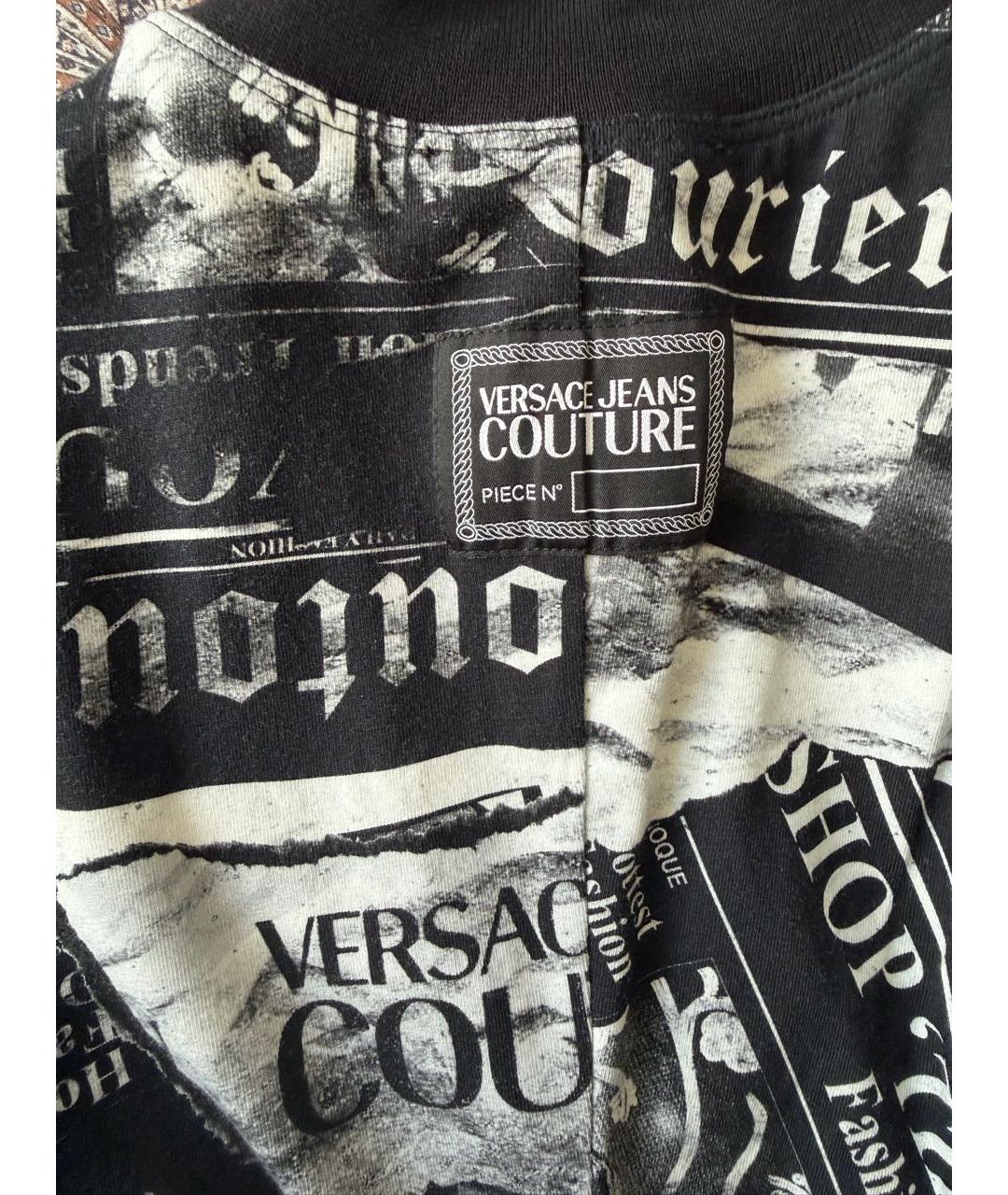 VERSACE JEANS COUTURE Черное хлопковое коктейльное платье, фото 4