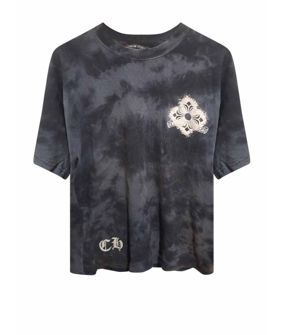CHROME HEARTS Антрацитовая хлопковая футболка, фото 1