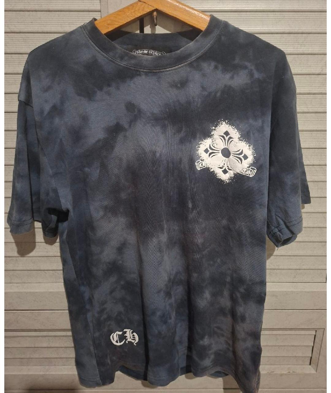 CHROME HEARTS Бирюзовая хлопковая футболка, фото 7