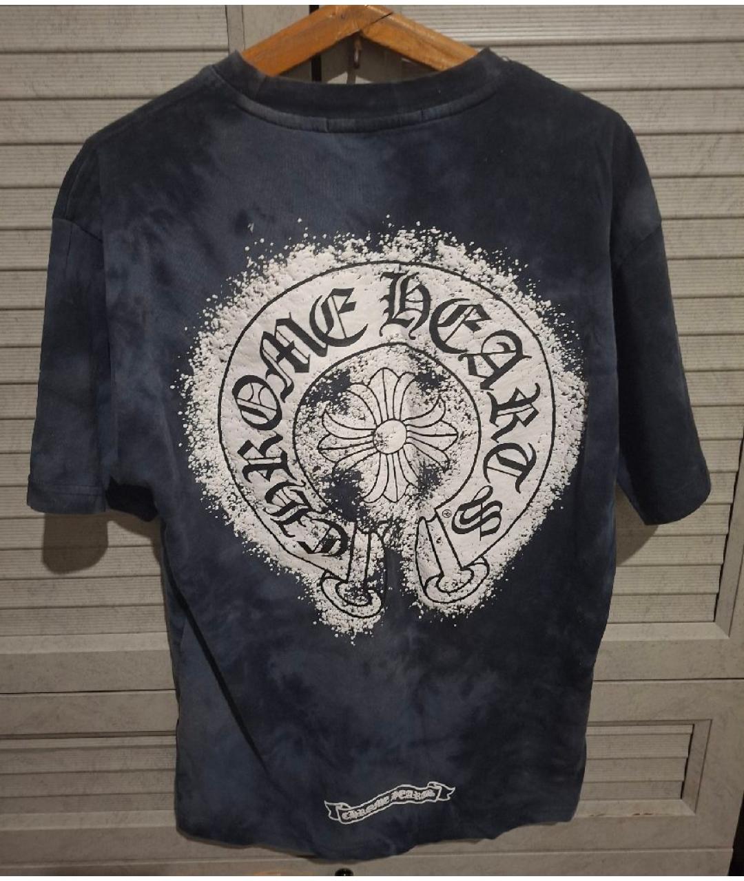 CHROME HEARTS Бирюзовая хлопковая футболка, фото 2