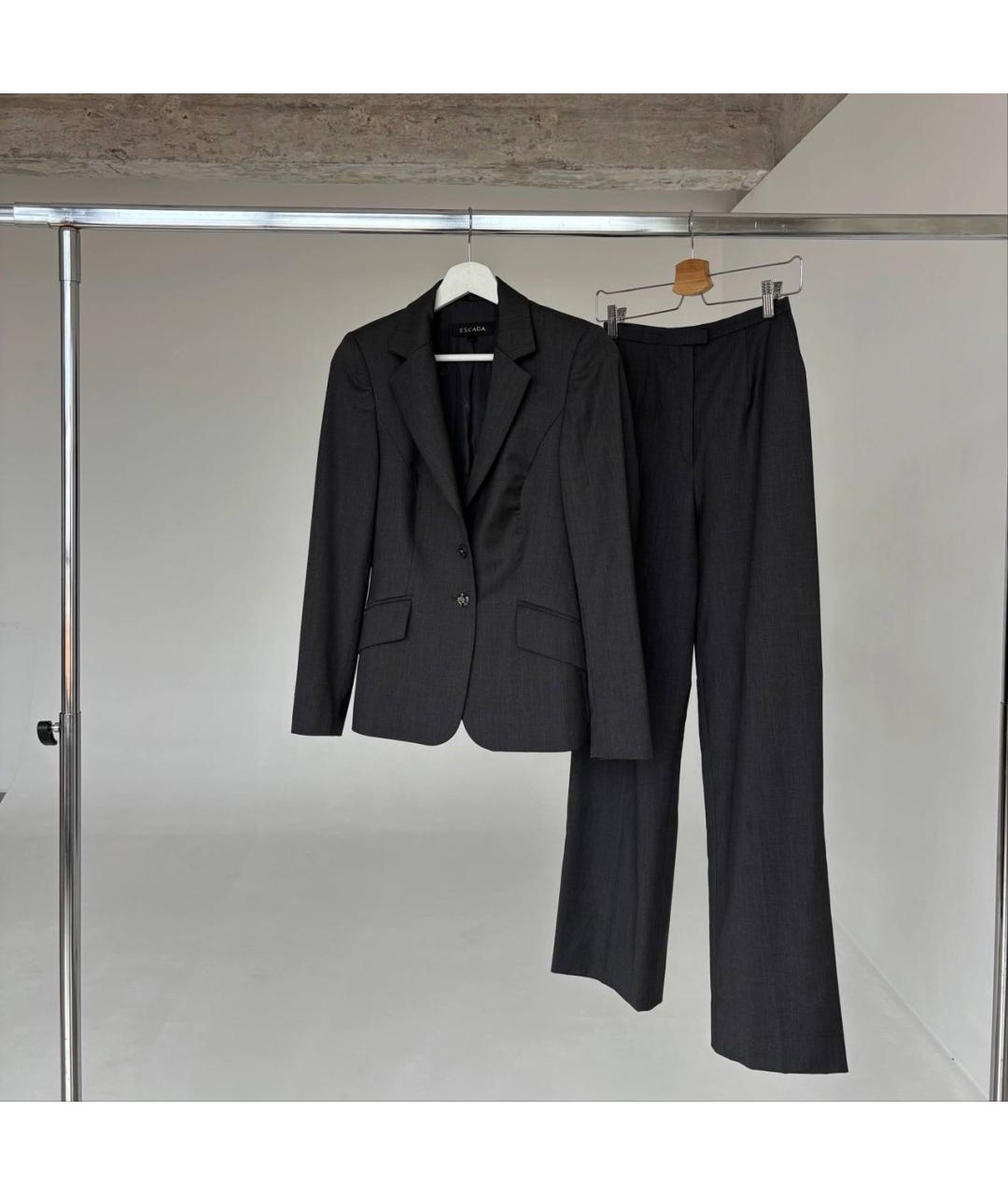 ESCADA Антрацитовый шерстяной костюм с брюками, фото 4