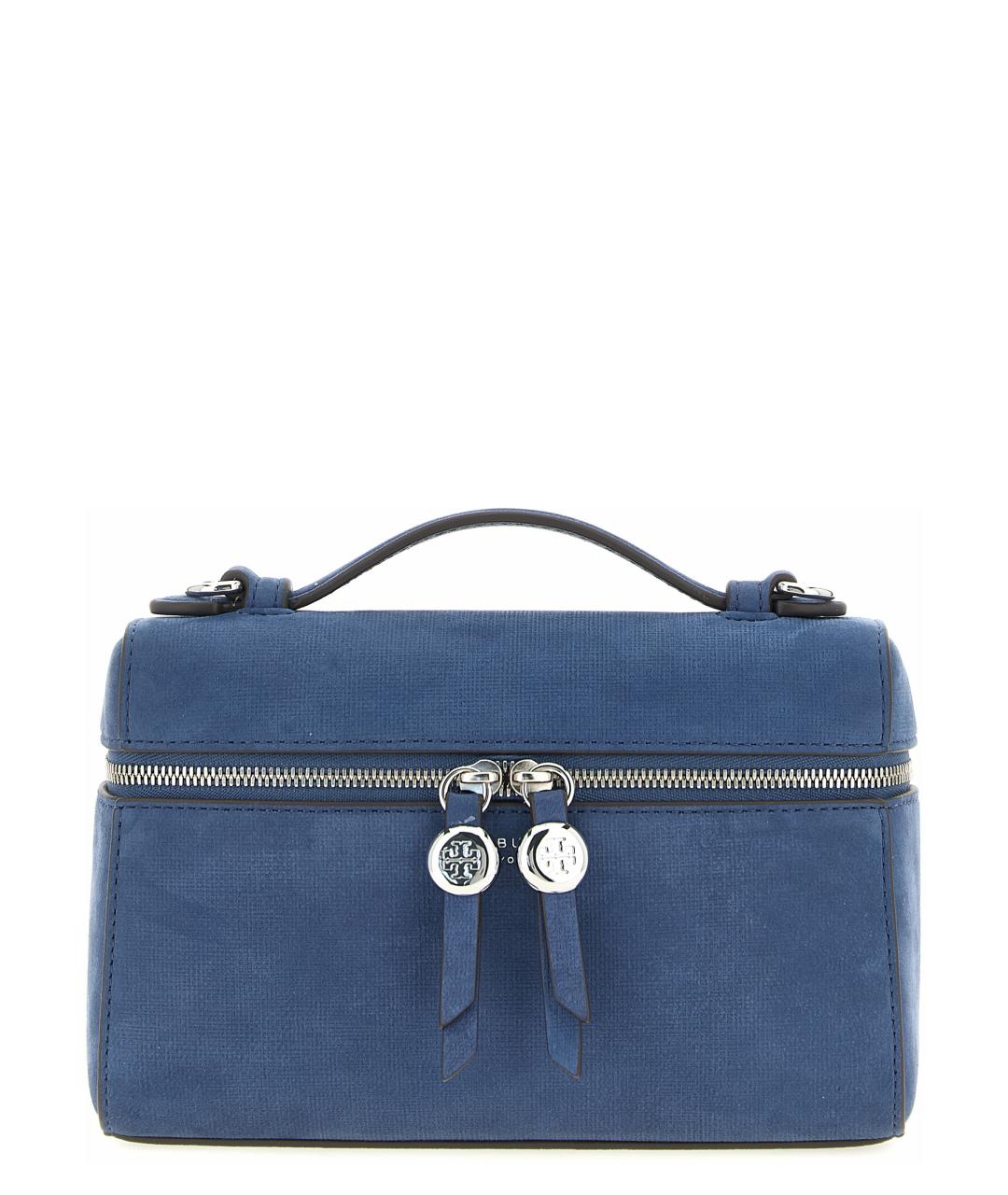 TORY BURCH Синяя замшевая сумка через плечо, фото 1