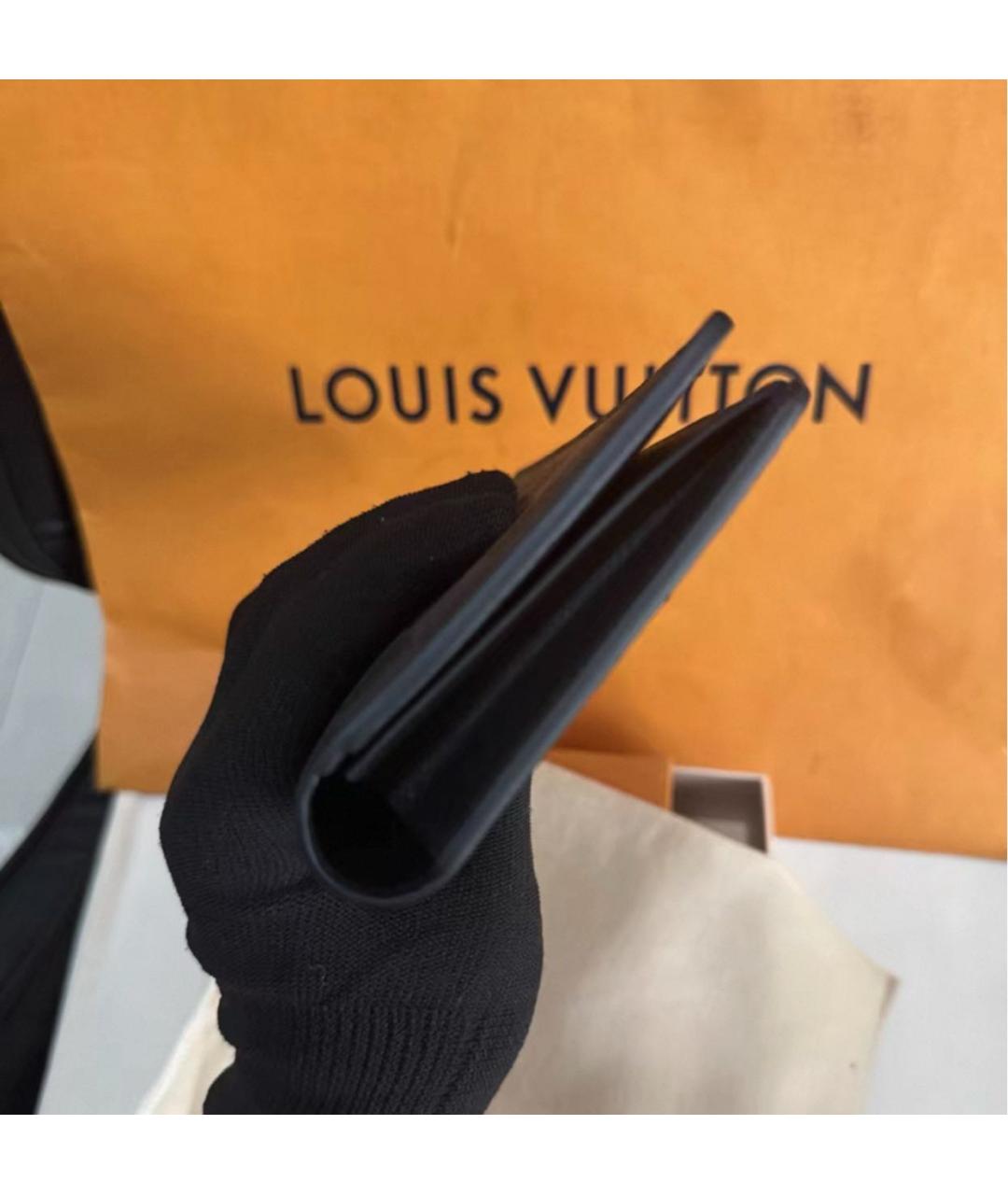 LOUIS VUITTON Черный кошелек, фото 4