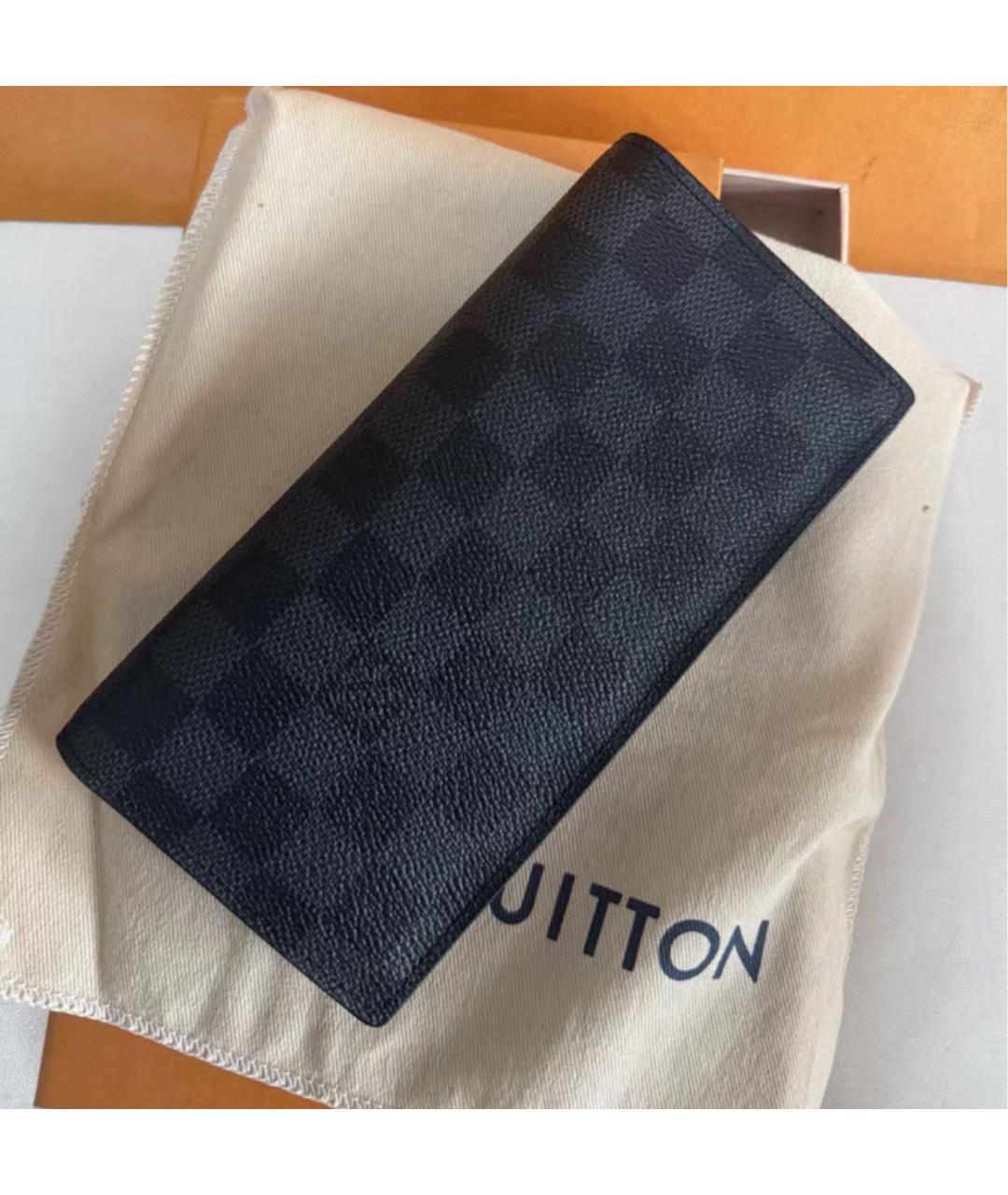 LOUIS VUITTON Черный кошелек, фото 7
