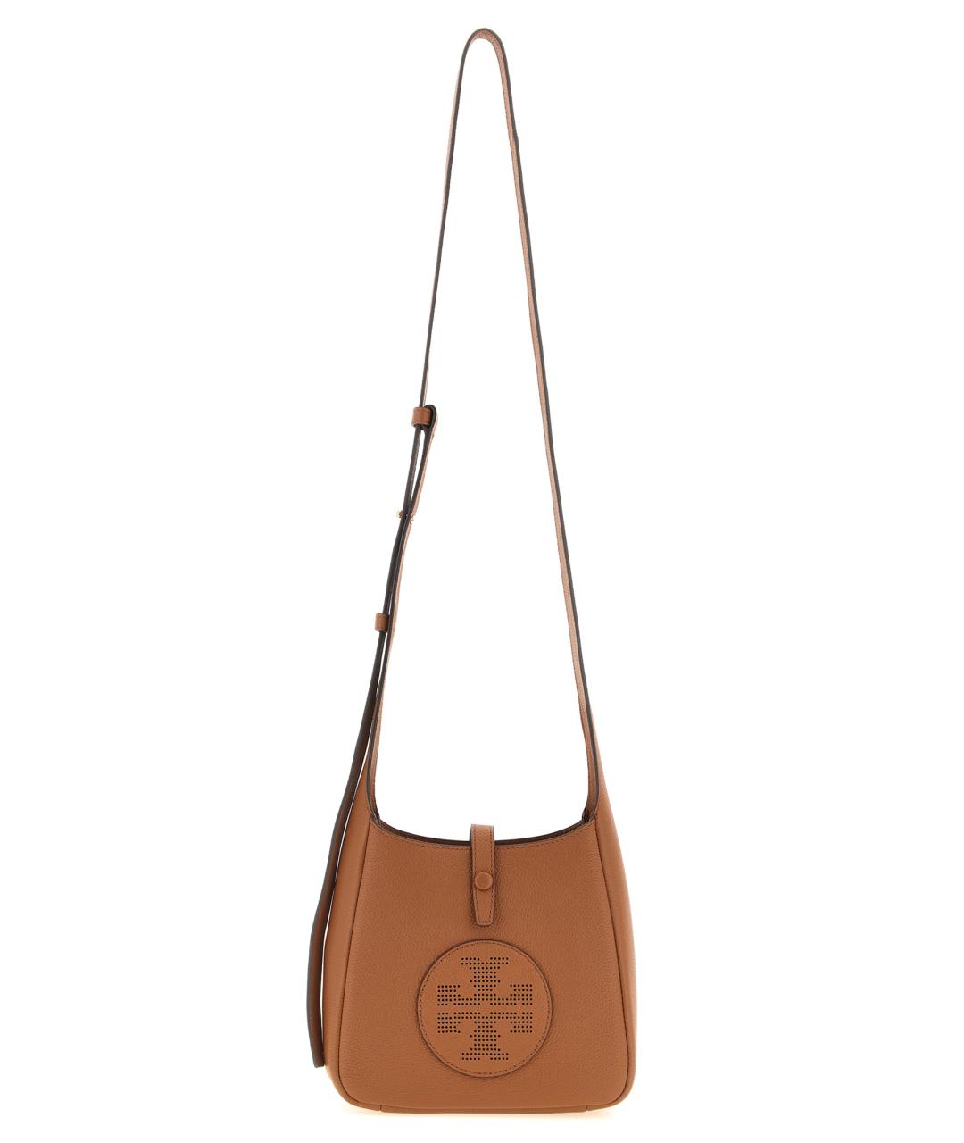 TORY BURCH Коричневая кожаная сумка через плечо, фото 1