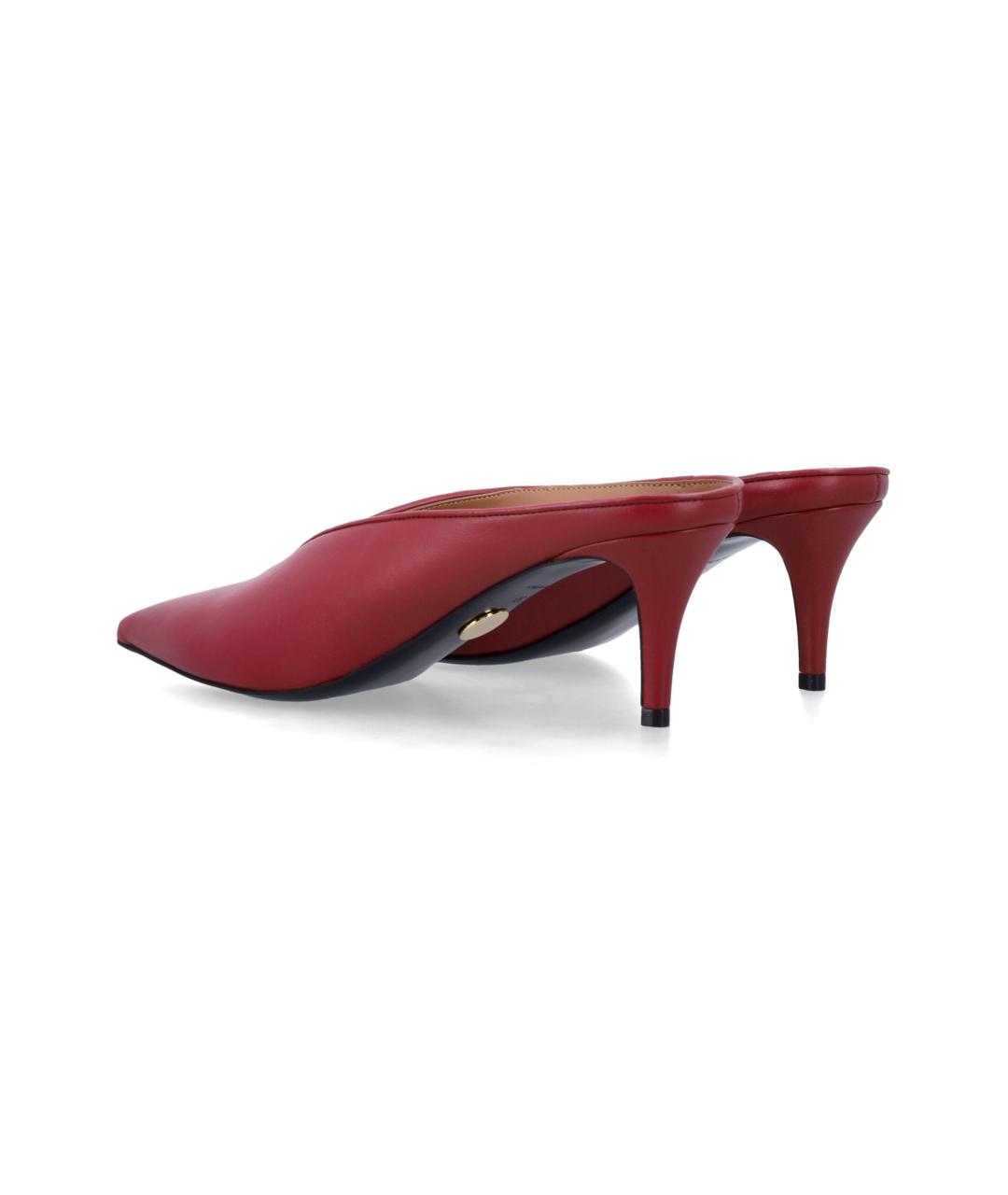 STELLA MCCARTNEY Красные синтетические мюли, фото 3